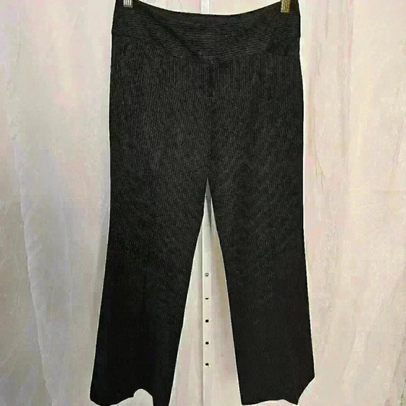Express Design Studio Editor Black Pinstripe Trouser - Size 2S - Picture 1 of 5